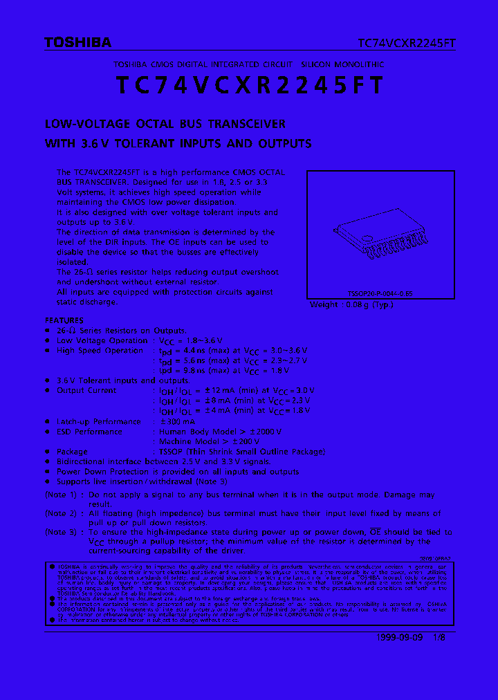 TC74VCXR2245FT_36850.PDF Datasheet