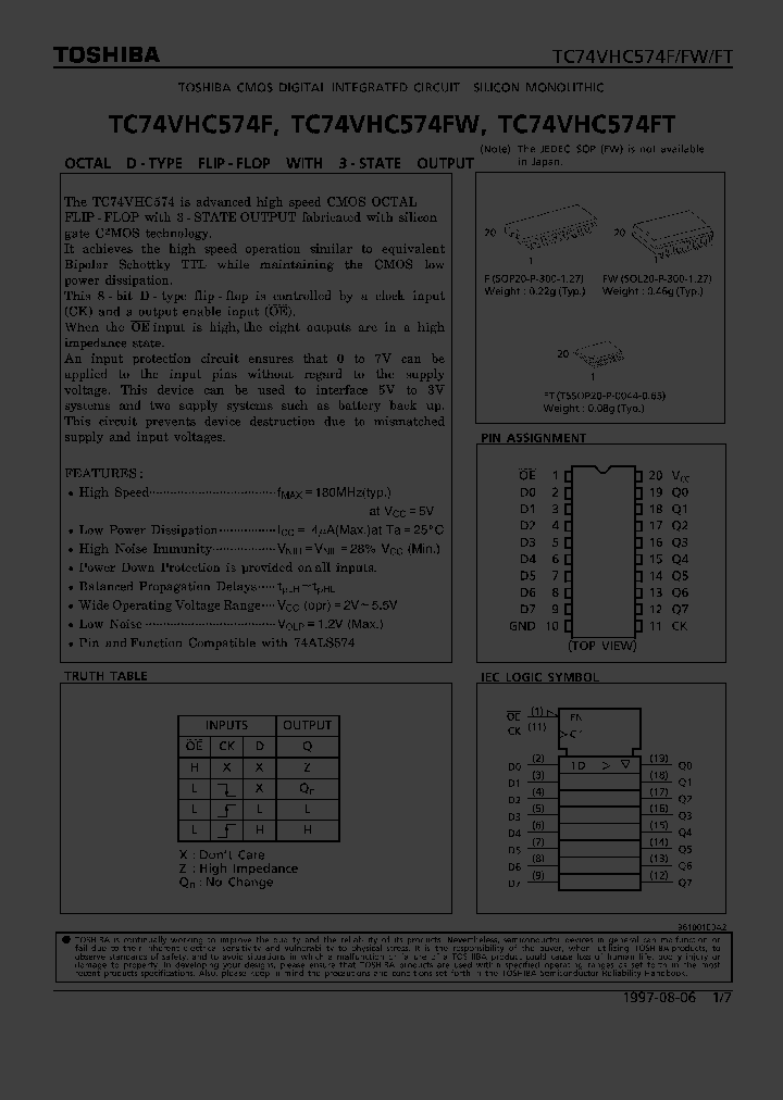 TC74VHC574_55558.PDF Datasheet