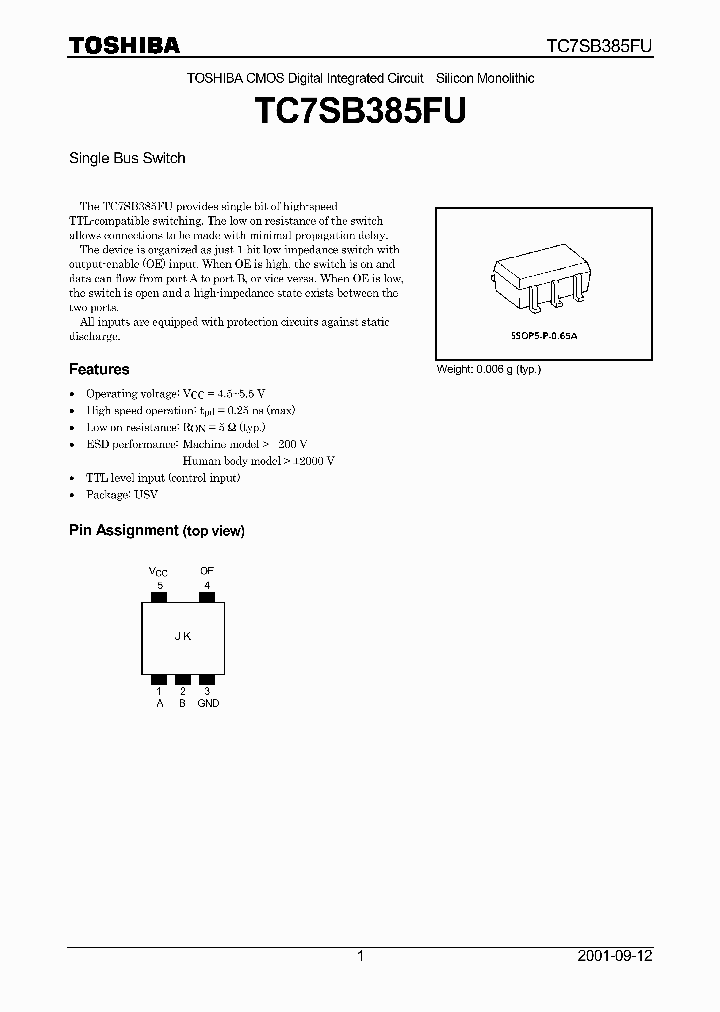 TC7SB385FU_139242.PDF Datasheet