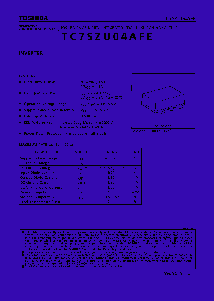 TC7SZU04AFE_127384.PDF Datasheet