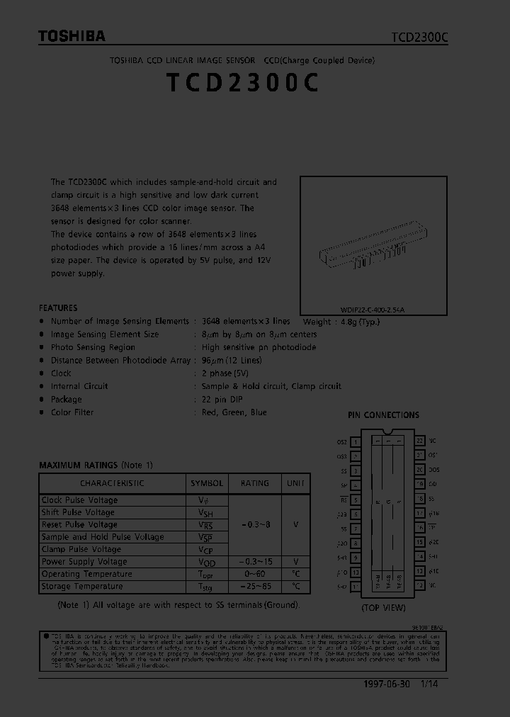 TCD2300C_70177.PDF Datasheet