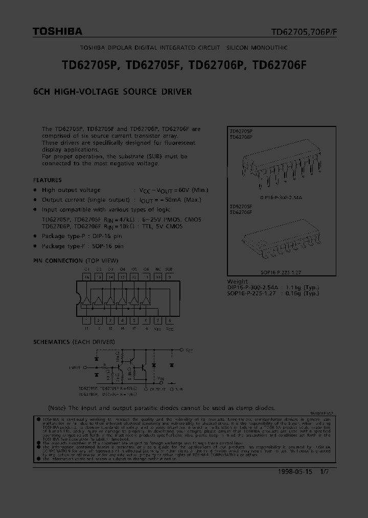 TD62705_156358.PDF Datasheet