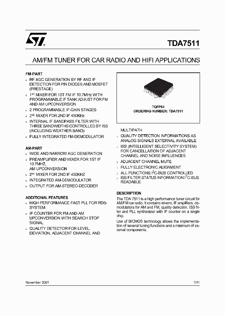 TDA7511_147101.PDF Datasheet