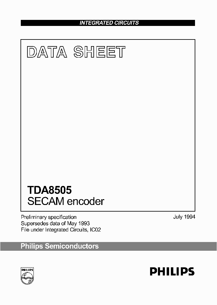 TDA8505_110102.PDF Datasheet