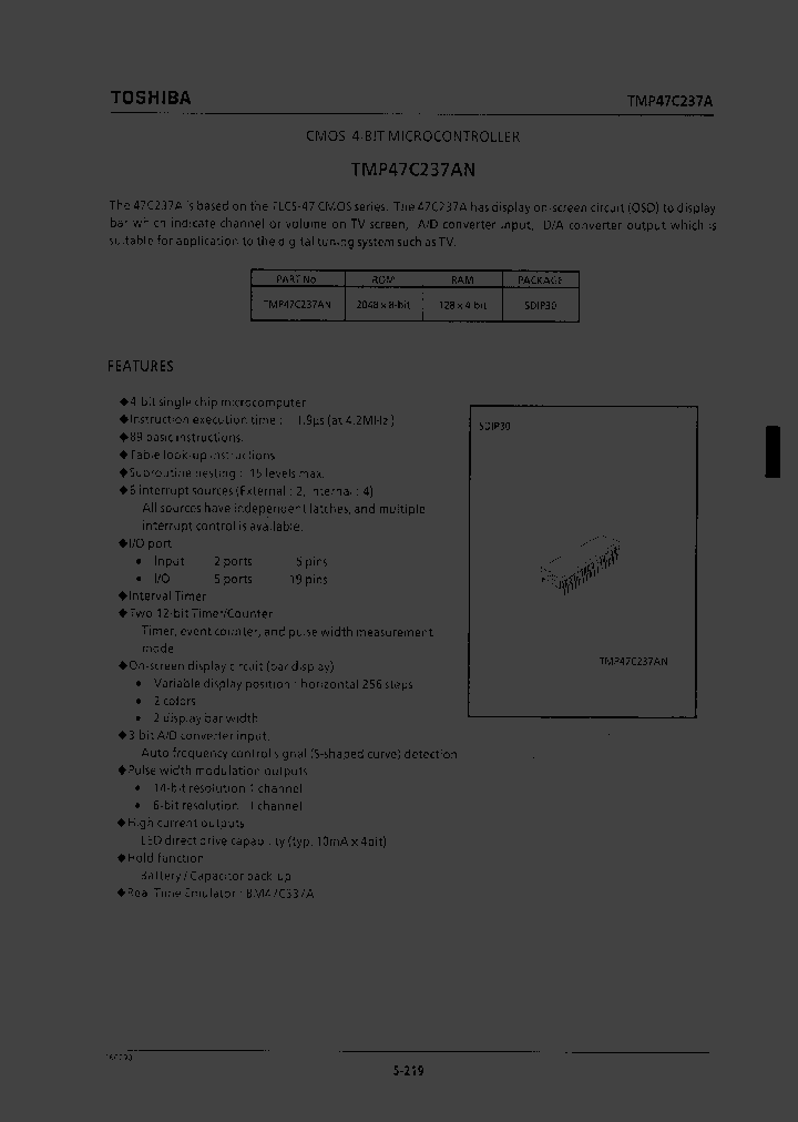 TMP47C237AN_37287.PDF Datasheet
