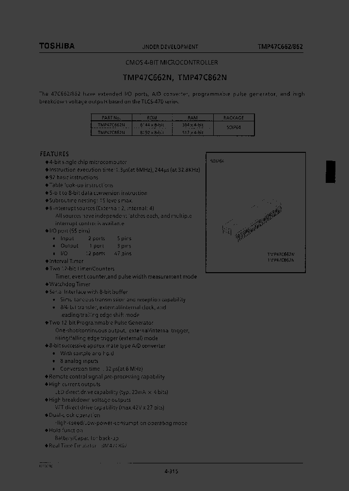 TMP47C662_37353.PDF Datasheet