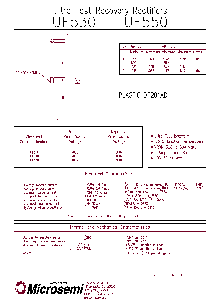 UF540_60425.PDF Datasheet