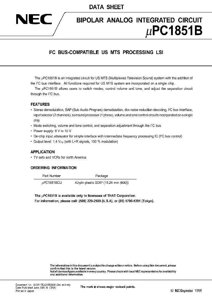 UPC1851B_102570.PDF Datasheet