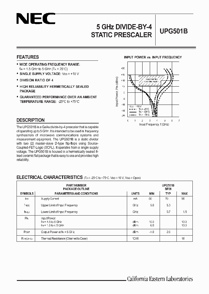 UPG501_58665.PDF Datasheet