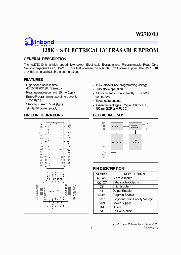 W27E010_157472.PDF Datasheet