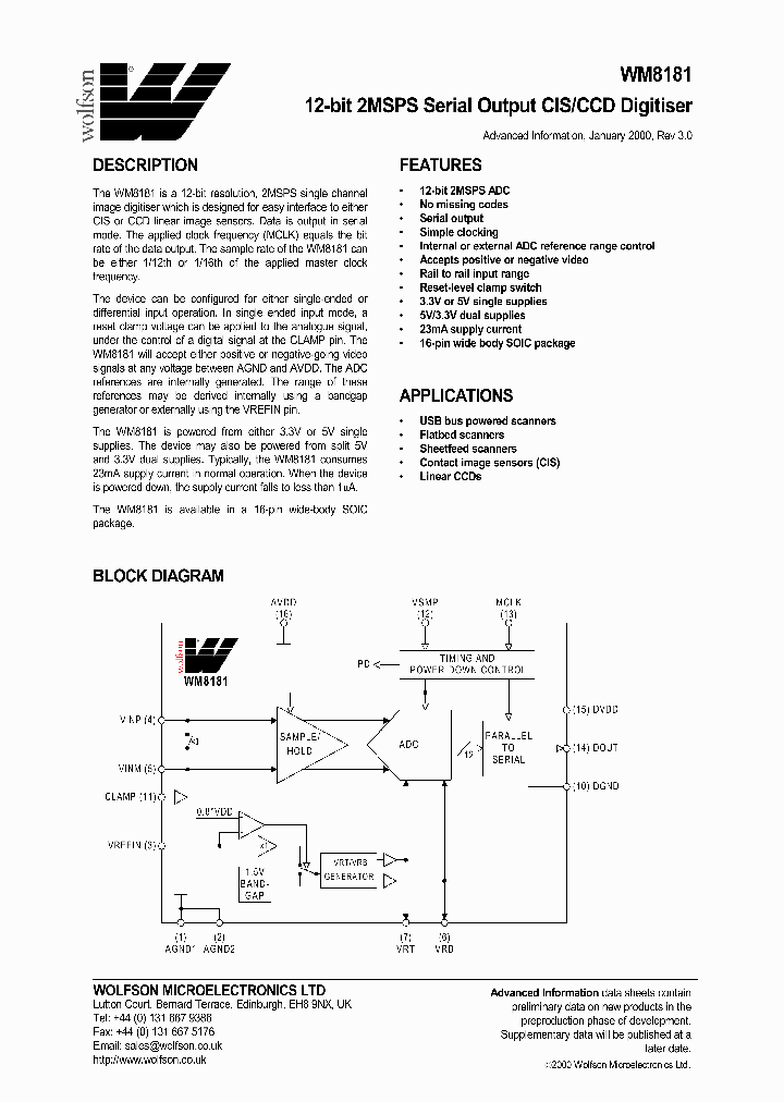 WM8181_51747.PDF Datasheet