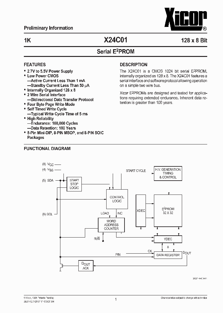 X24C01_97745.PDF Datasheet