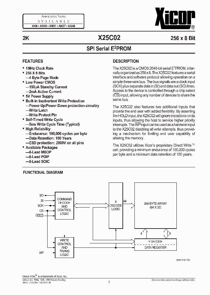 X25C02_16248.PDF Datasheet