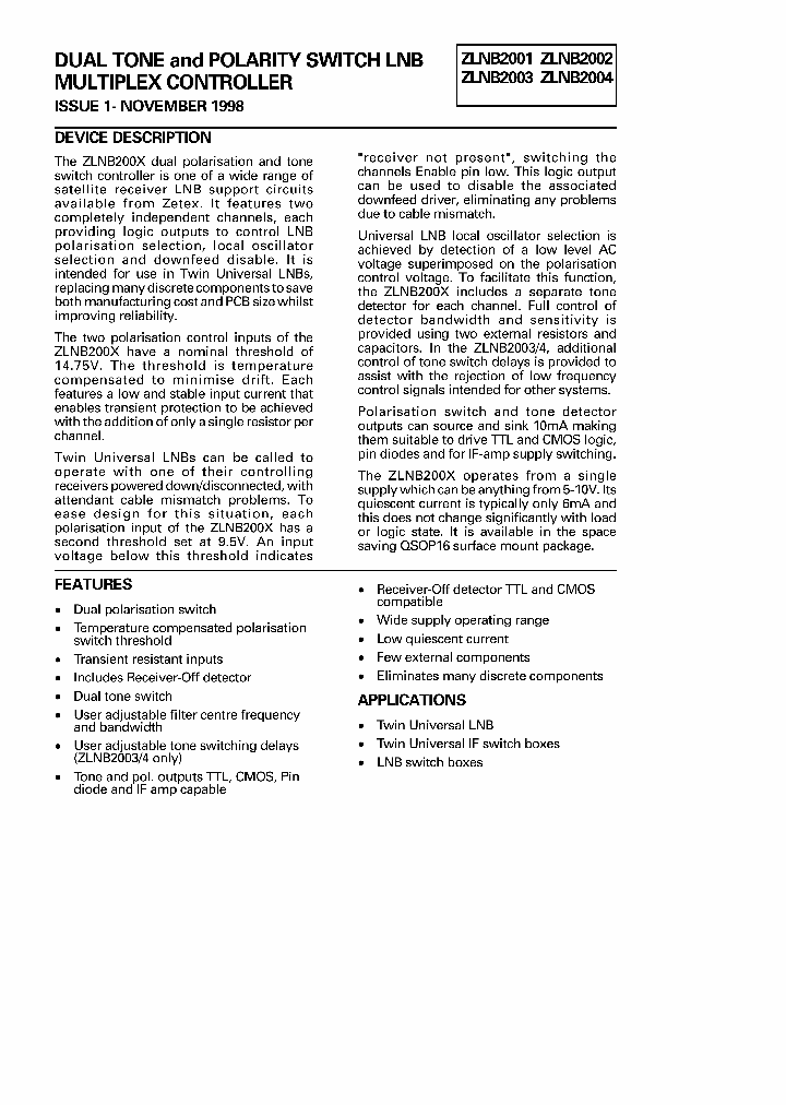 ZLNB2001_23933.PDF Datasheet