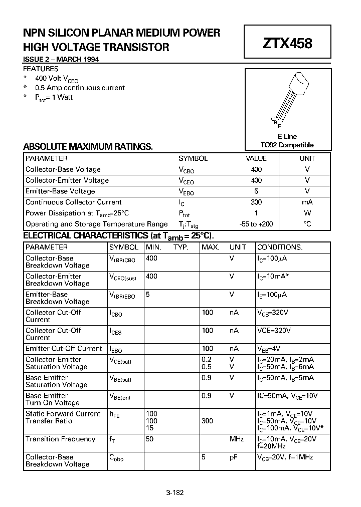 ZTX458_23117.PDF Datasheet