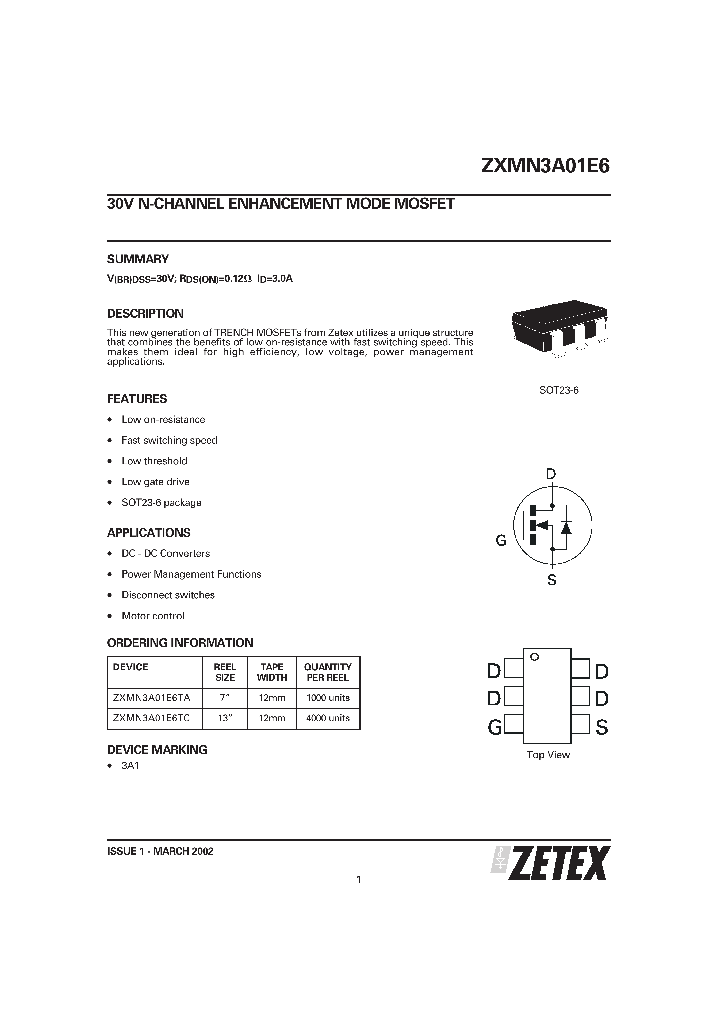 ZXMN3A01E6_23260.PDF Datasheet