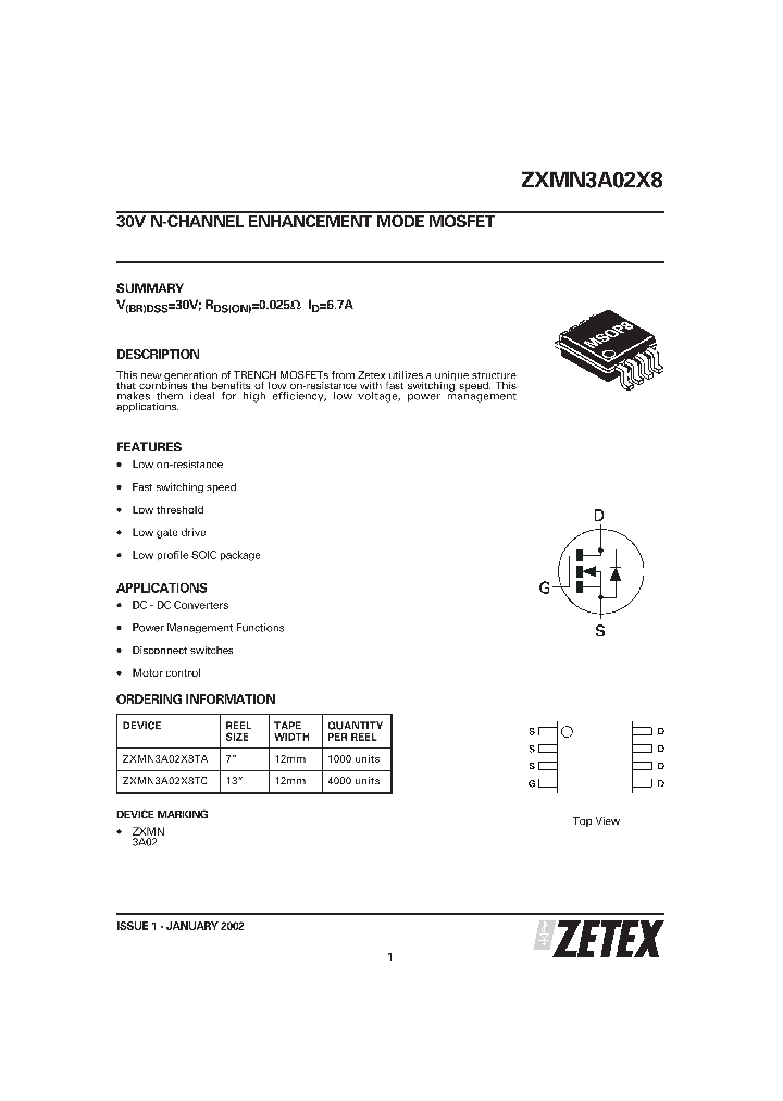 ZXMN3A02X8_23269.PDF Datasheet