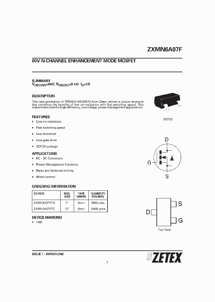 ZXMN6A07F_23135.PDF Datasheet