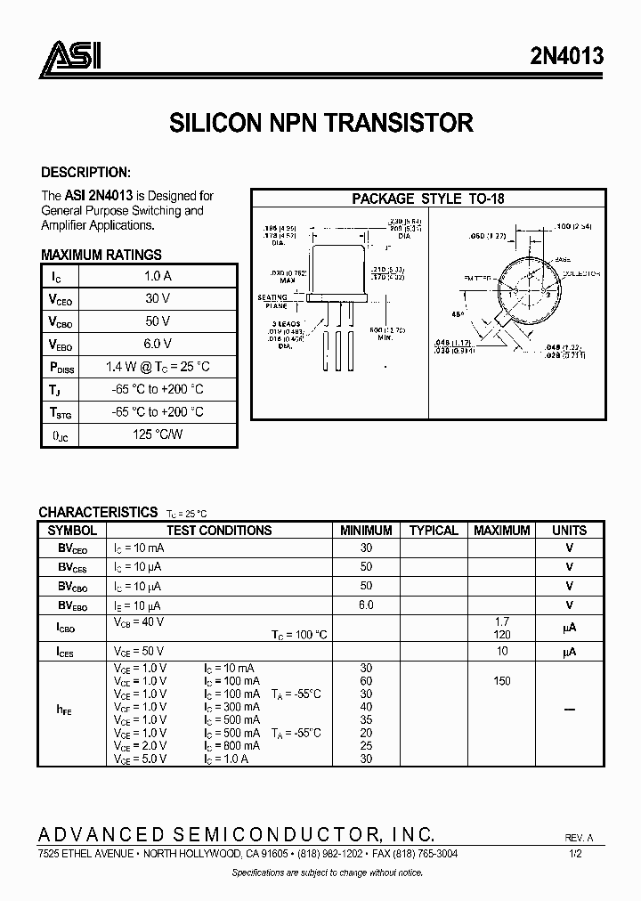 2N4013_281229.PDF Datasheet