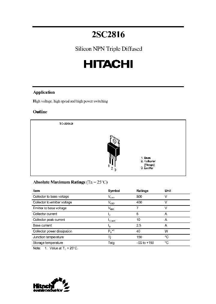 2SC2816_280088.PDF Datasheet