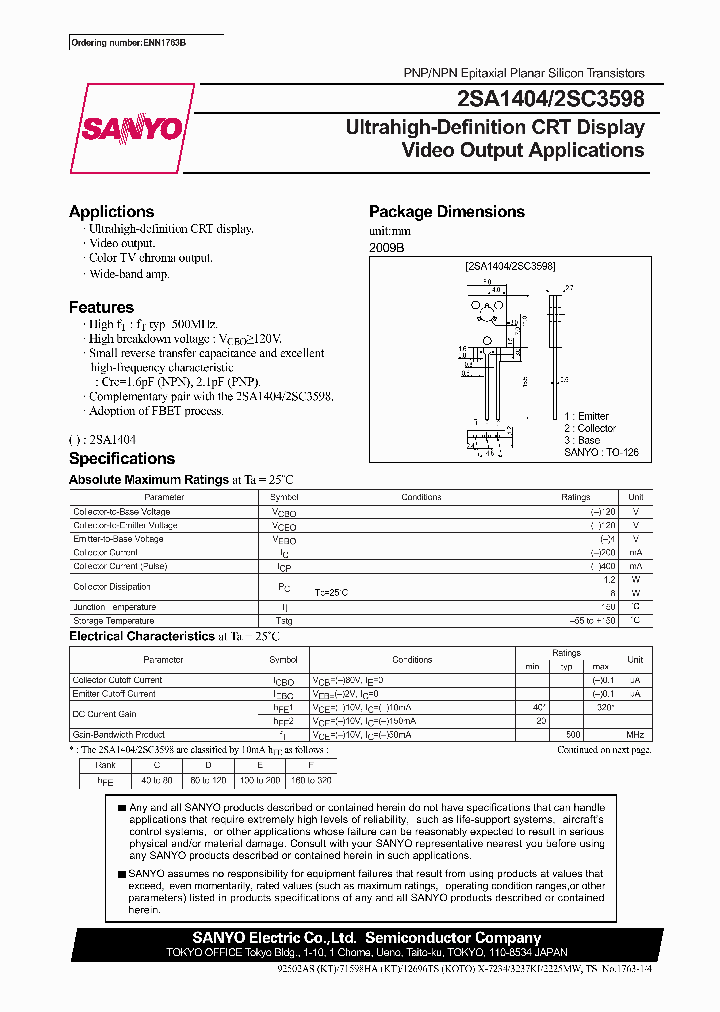 2SC3598_239585.PDF Datasheet