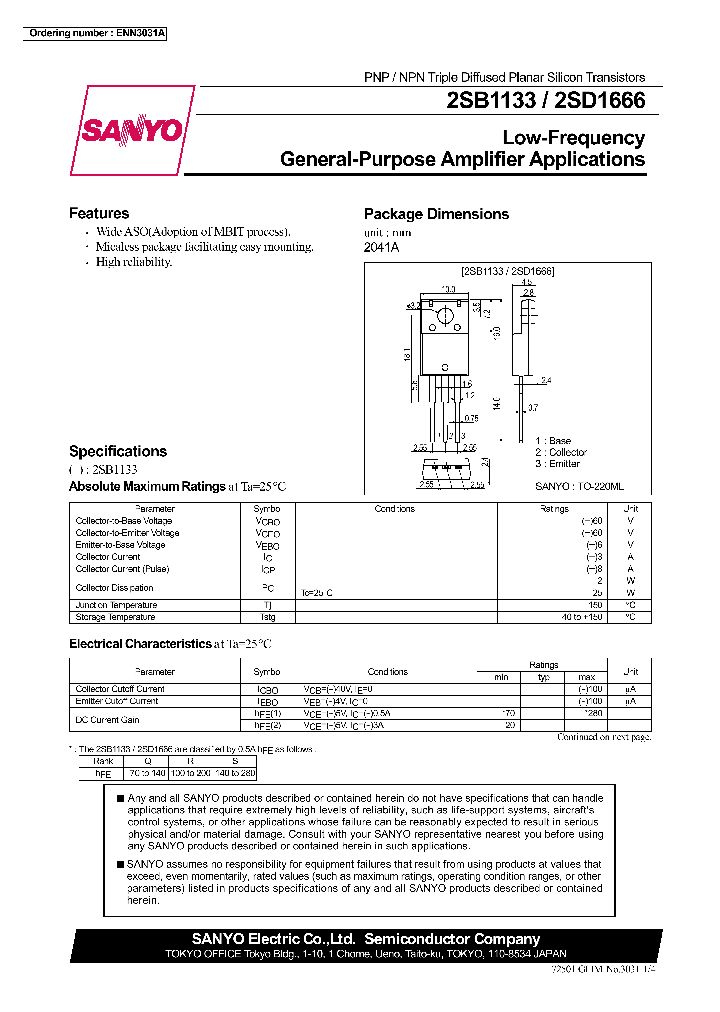 2SD1666_239106.PDF Datasheet