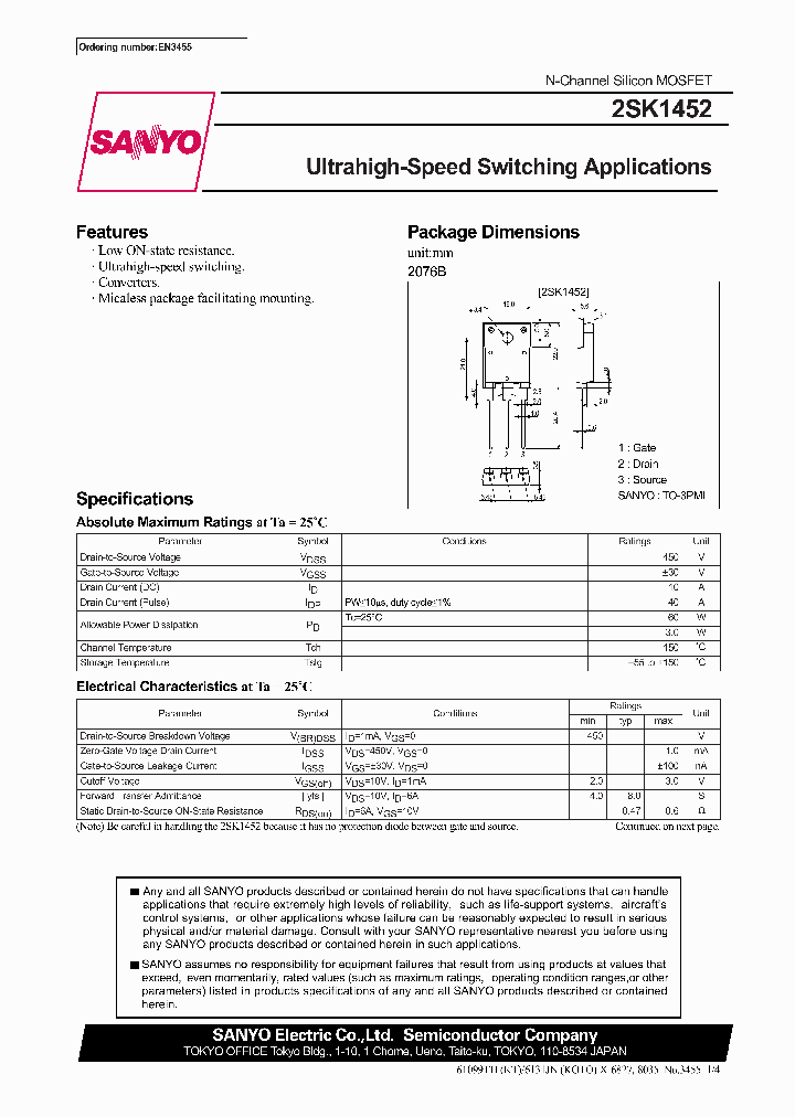 2SK1452_295074.PDF Datasheet
