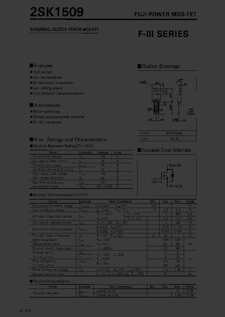 2SK1509_293845.PDF Datasheet