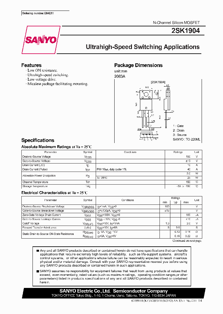 2SK1904_295633.PDF Datasheet