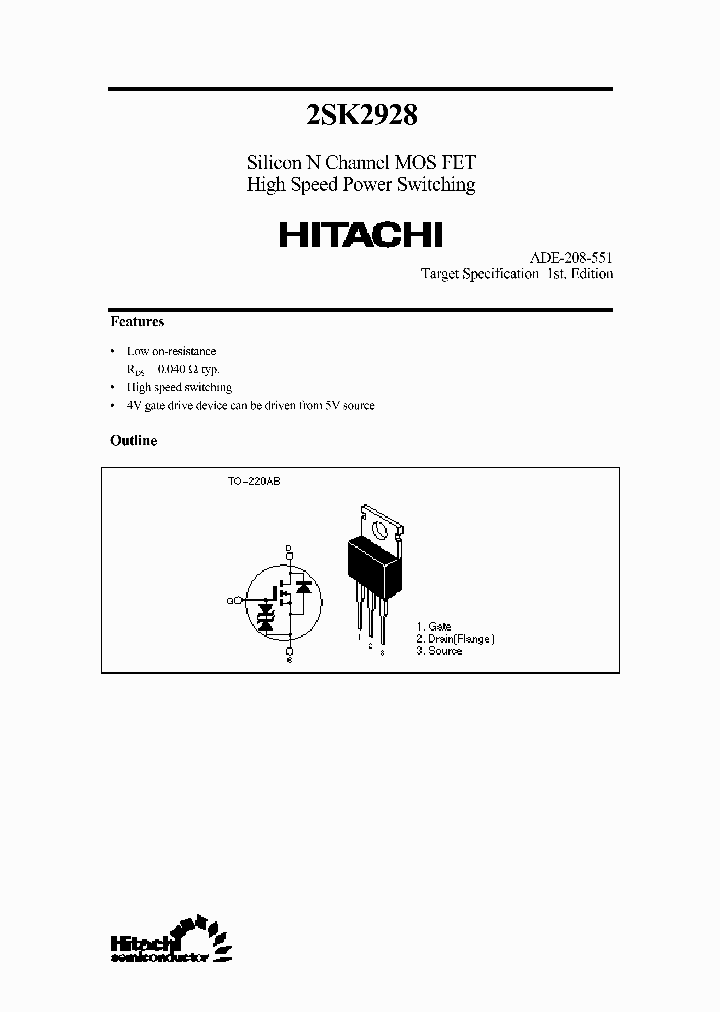 2SK2928_254153.PDF Datasheet