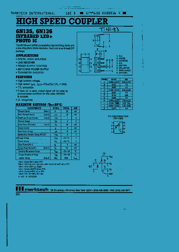 6N136_262905.PDF Datasheet