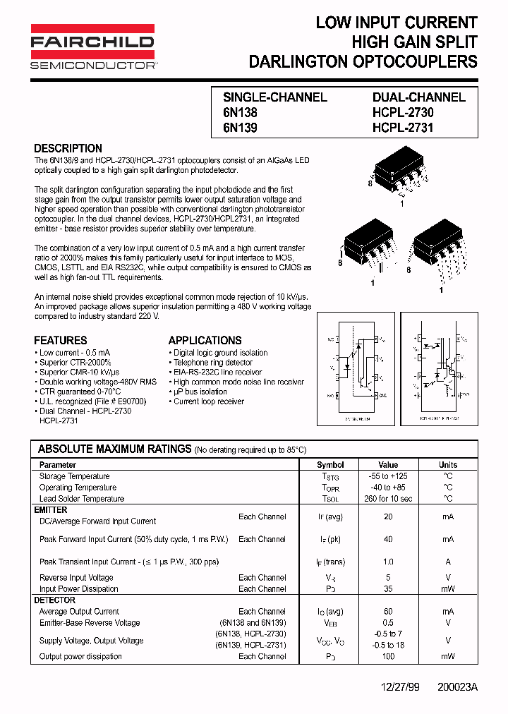 6N139_258590.PDF Datasheet