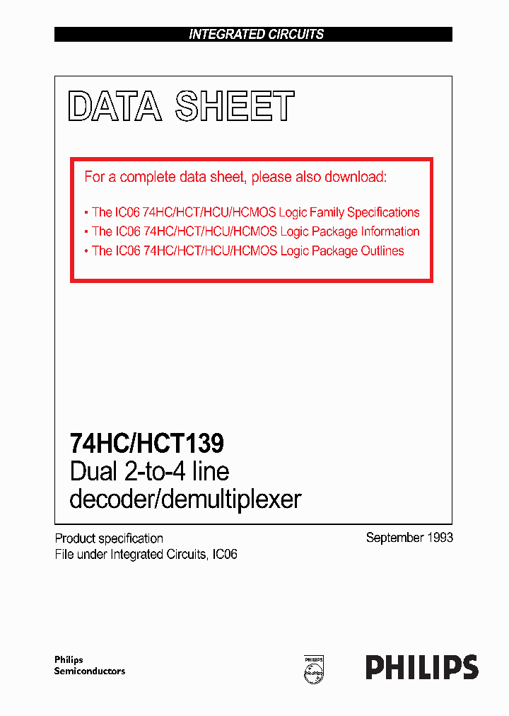 74HCHCT139_295664.PDF Datasheet