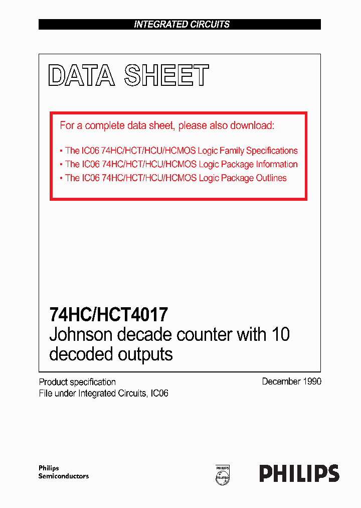 74HCHCT4017_281447.PDF Datasheet