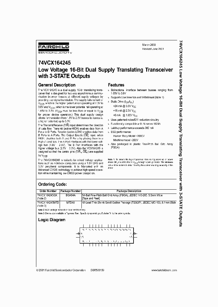 74VCX164245_279852.PDF Datasheet