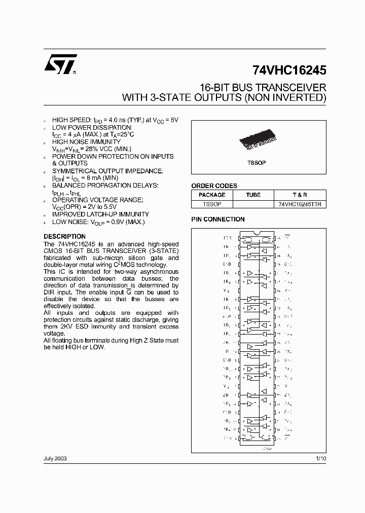 74VHC16245_283269.PDF Datasheet