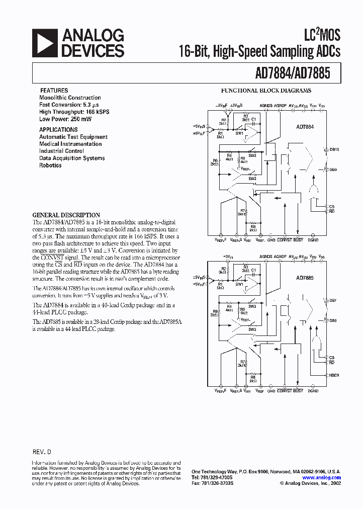 AD7885_205177.PDF Datasheet