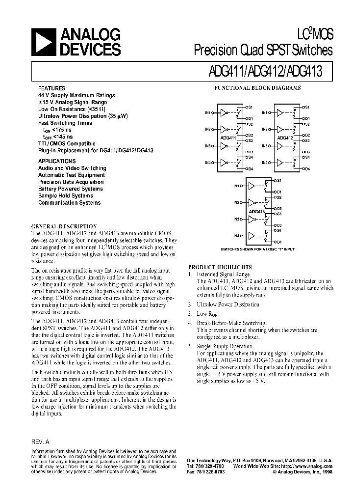 ADG413_205366.PDF Datasheet