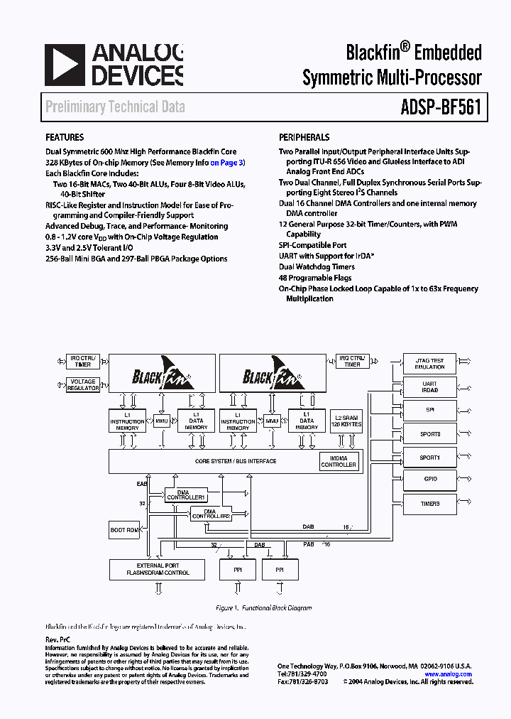 ADSP-BF561_272872.PDF Datasheet