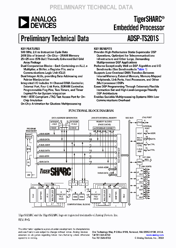 ADSP-TS201S_278220.PDF Datasheet