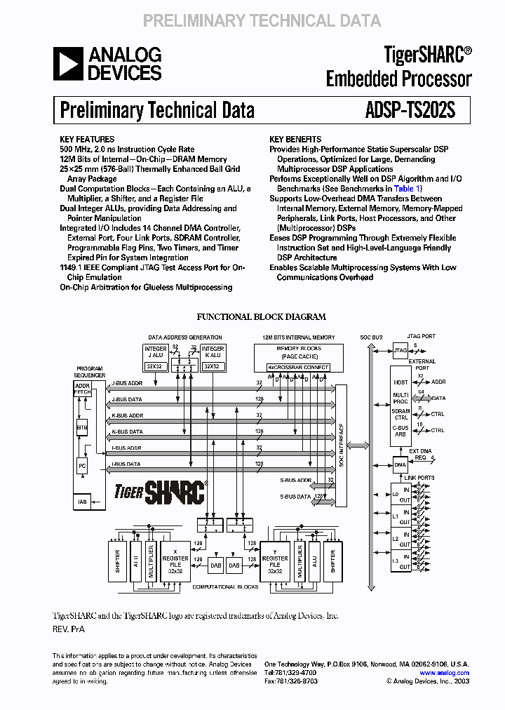 ADSP-TS202S_278219.PDF Datasheet