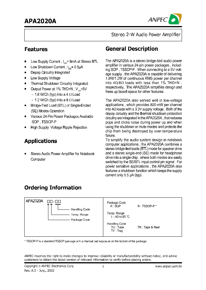 APA2020ARI-TY_241883.PDF Datasheet