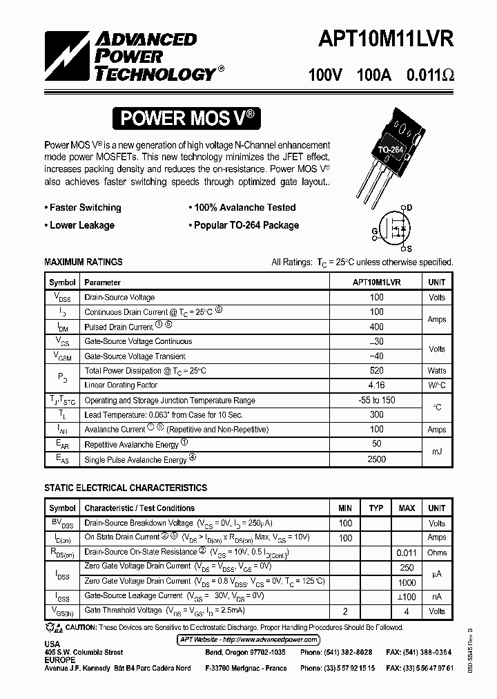 APT10M11LV_254499.PDF Datasheet