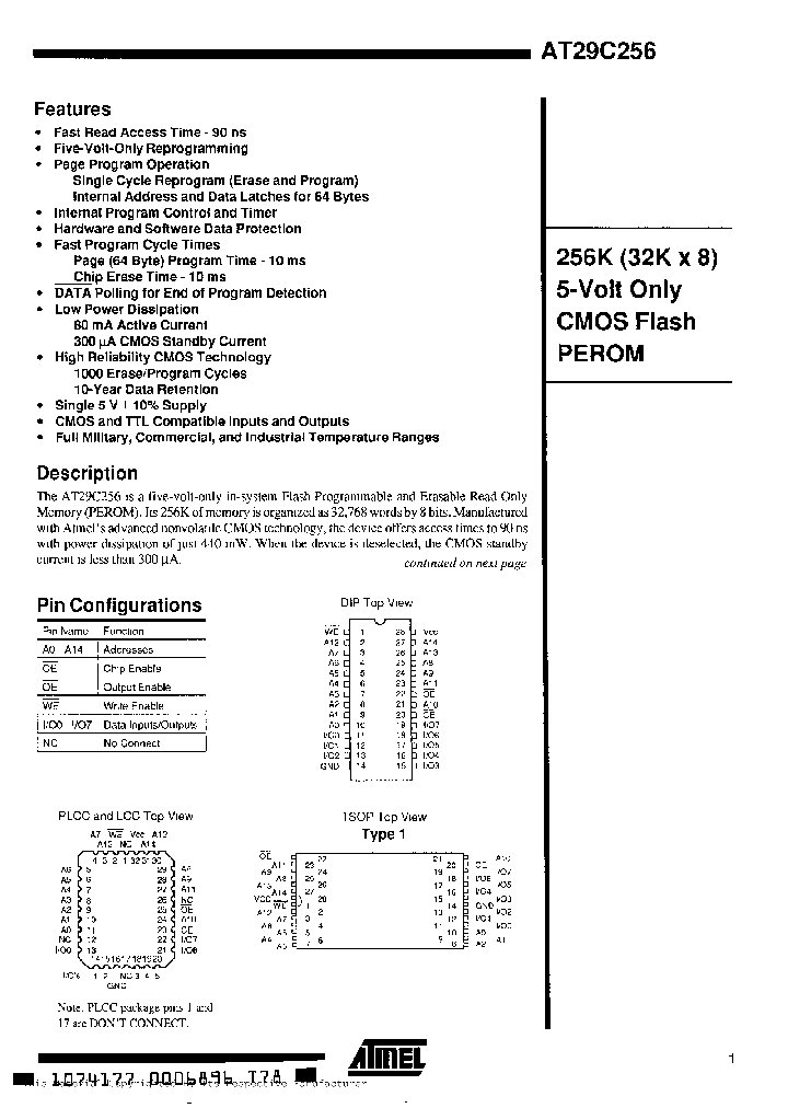 AT29C256-12DMNBSP_285269.PDF Datasheet