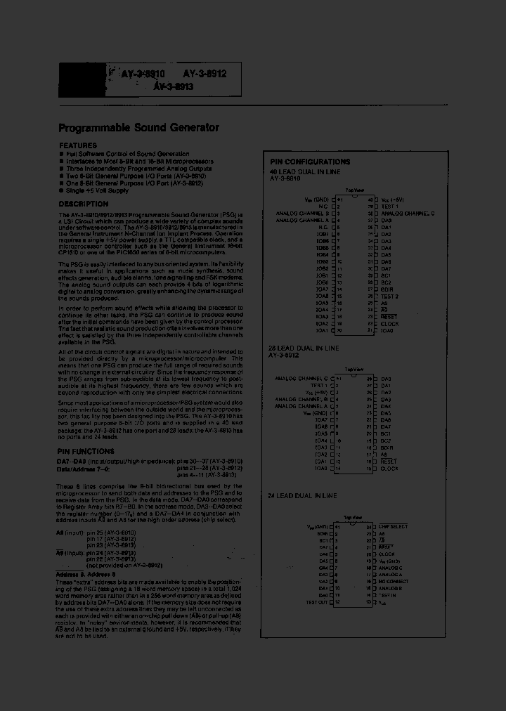 AY-3-8910_220209.PDF Datasheet