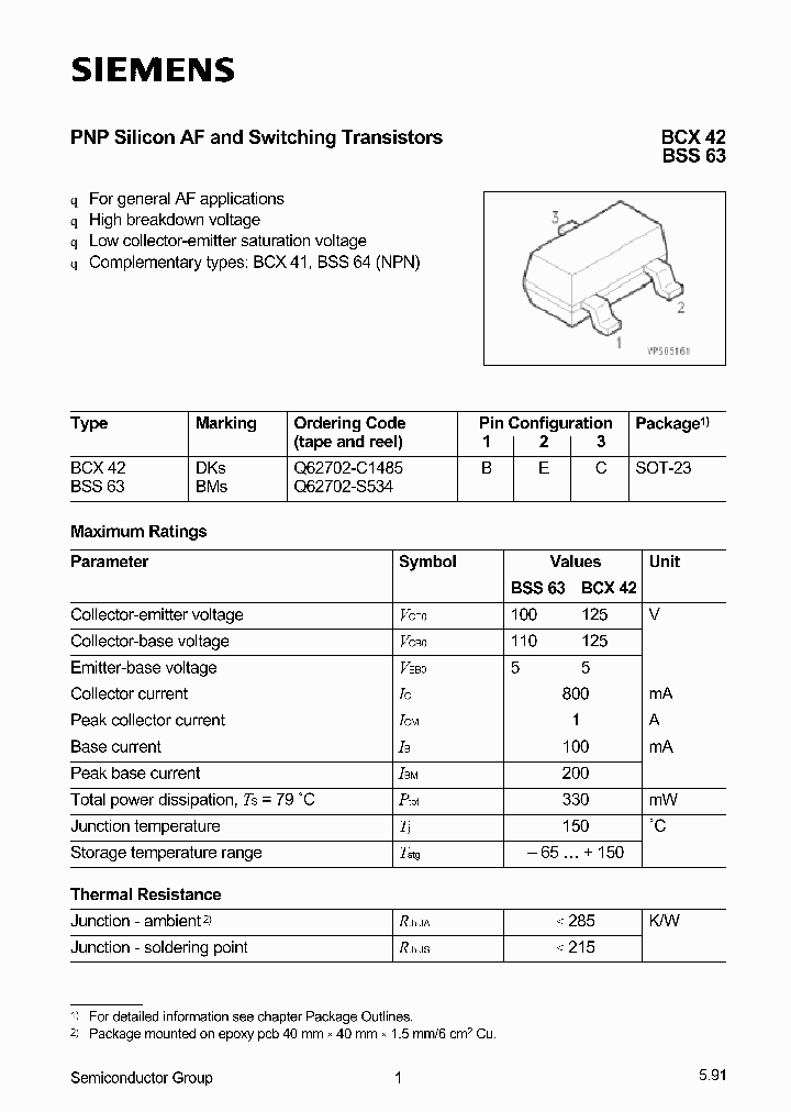 BCX42_264574.PDF Datasheet