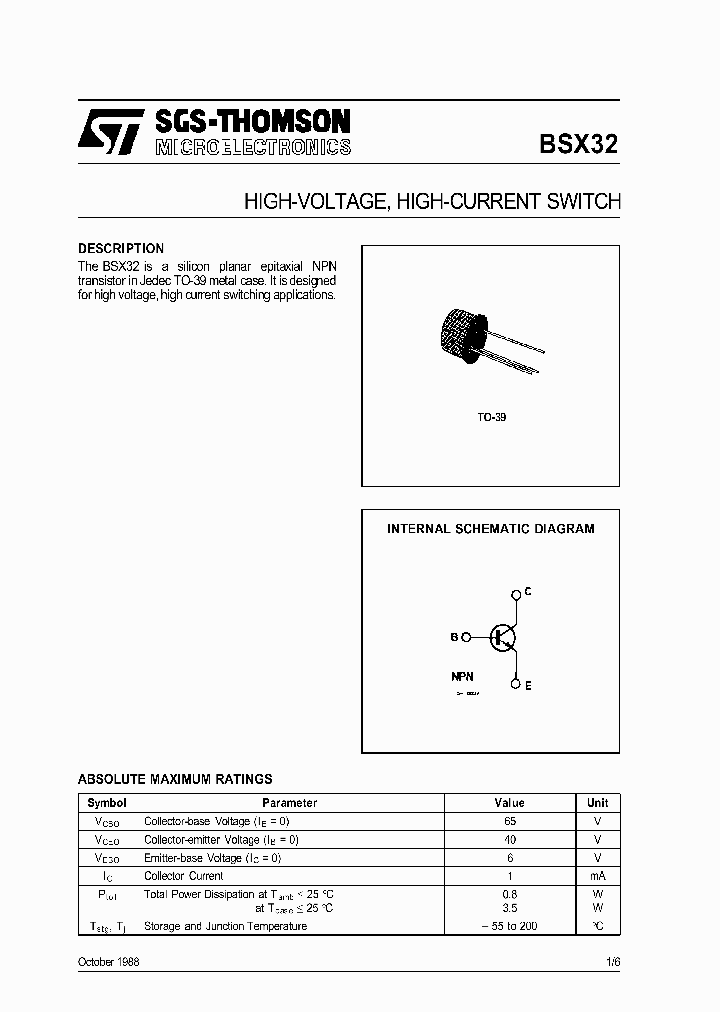 BSX32_278820.PDF Datasheet