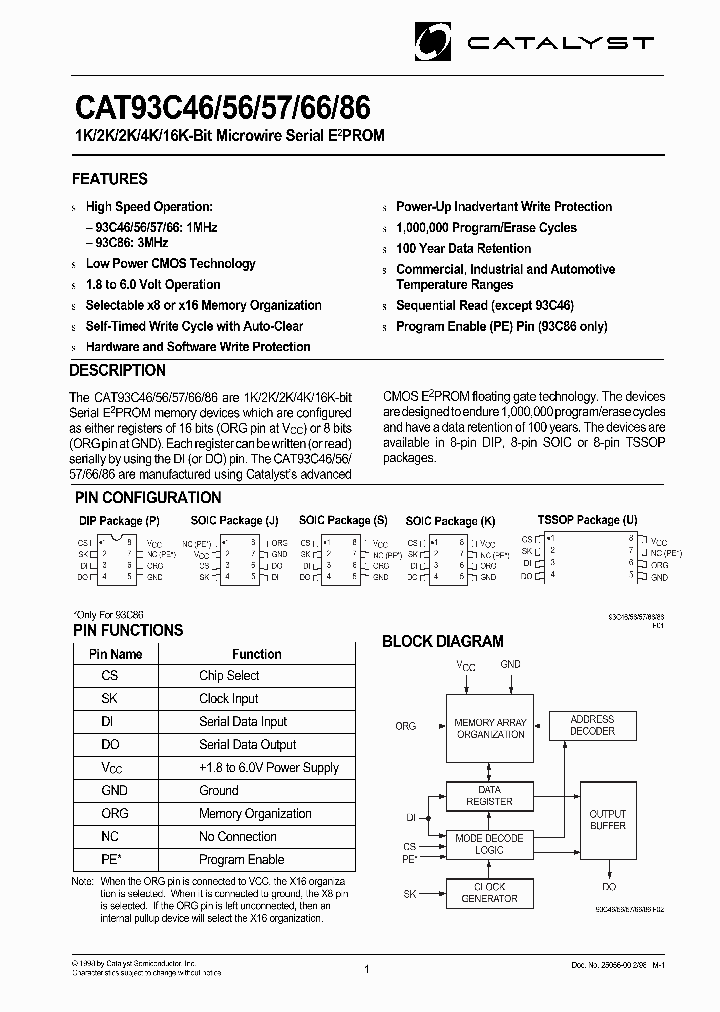 CAT93C46_270583.PDF Datasheet