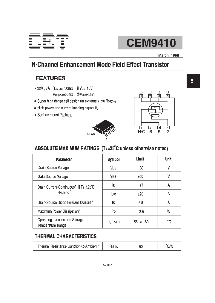 CEM9410_304619.PDF Datasheet