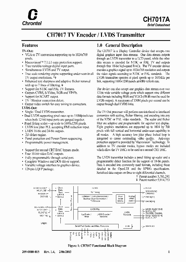 CH7017_214212.PDF Datasheet